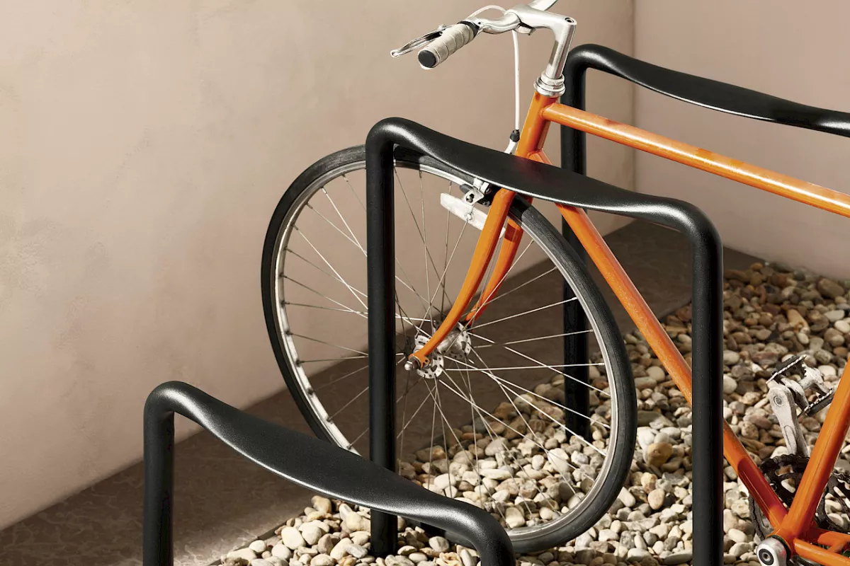 Elegante design fietsenrekken voor individueel fietsparkeren