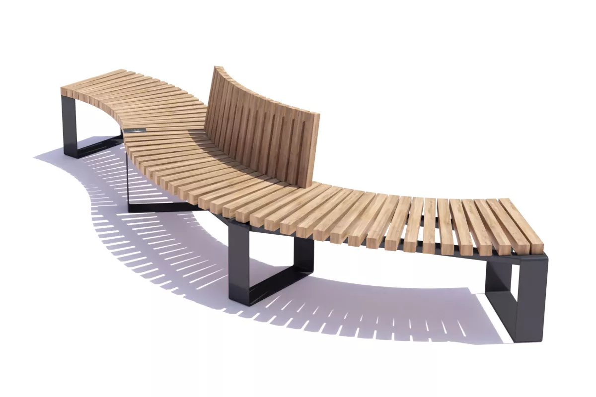 Panache Straatmeubilair Mobilier Urbain Zitbank Banc Shape Public Outdoor Creations