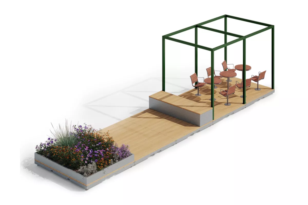 Panache Straatmeubilair Mobilier Urbain Parklet PARKLET© Nola