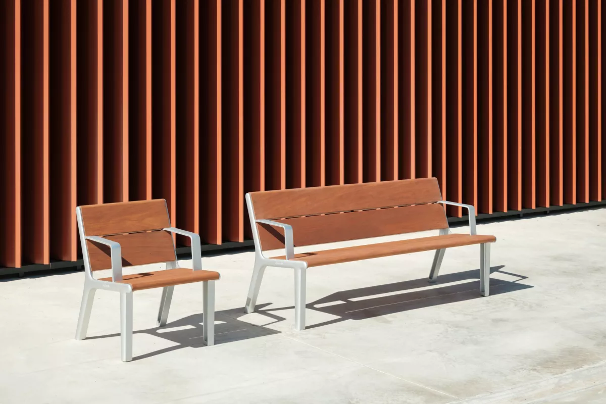 Panache Straatmeubilair Mobilier Urbain Zitbank Stoel Banc Chaise MILOU Durbanis