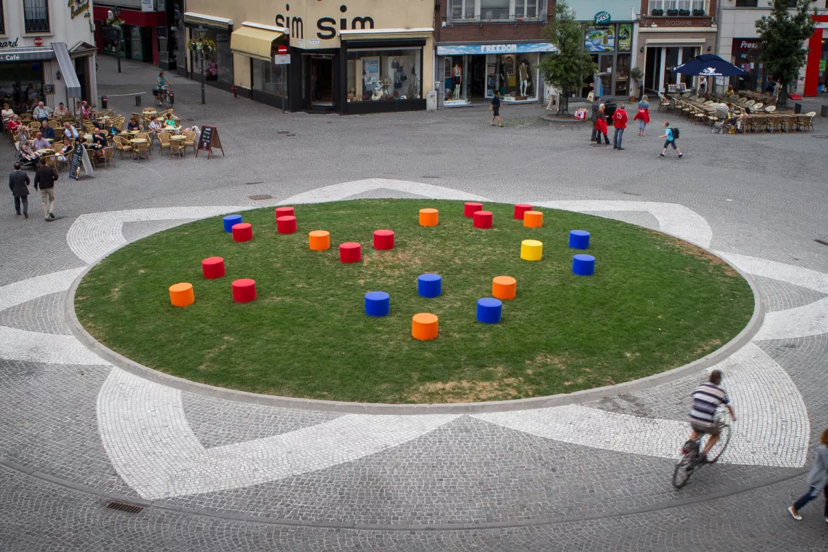 Panache Straatmeubilair Mobilier Urbain zitcilinder cilindre HopHop