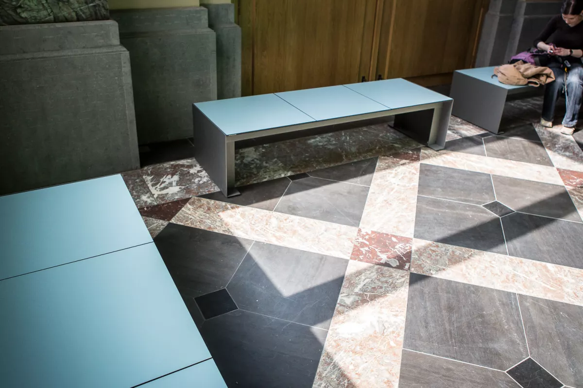 Panache Straatmeubilair Mobilier Urbain zitbank tafel banc table Passeparout HPL©