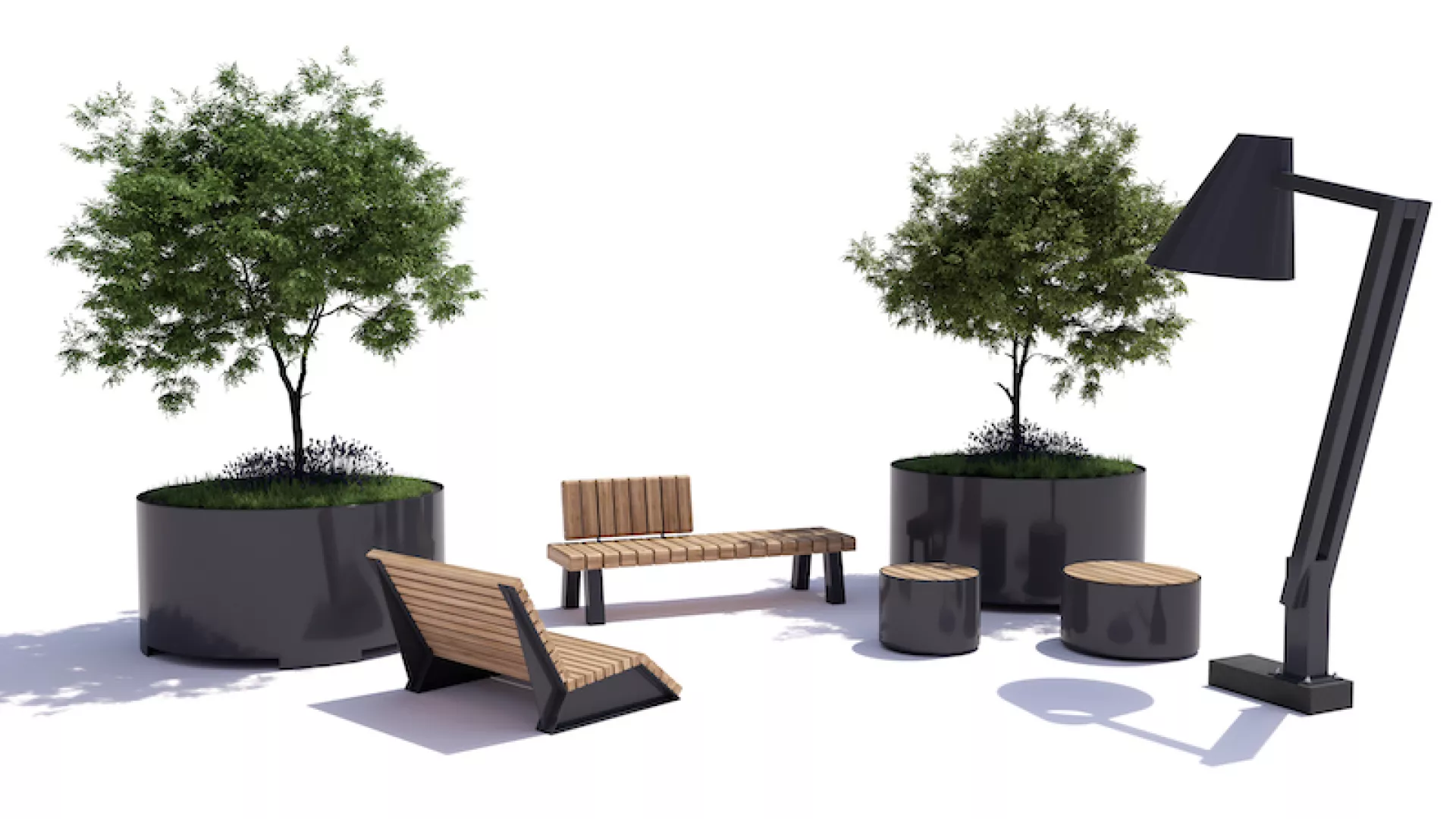 Green Urban Living Room