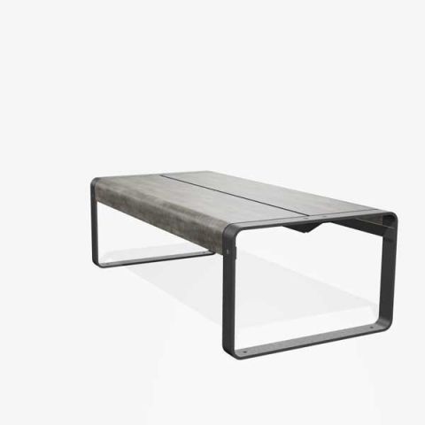 Panache straatmeubilair mobilier urbain Miramondo zitbank tafel  banc table La Superfina-