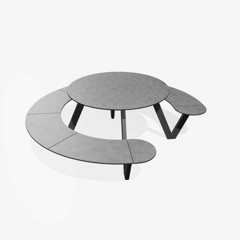 Panache Straatmeubilair Mobilier Urbain picknicktafel table de pique-nique HPL King Arthur©