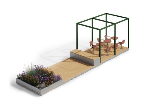 Panache Straatmeubilair Mobilier Urbain Parklet PARKLET© Nola