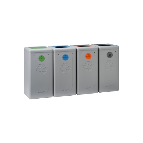 Panache Straatmeubilair Mobilier Urbain Sorteerafvalbak Poubelle de tri BrickBin Recycled
