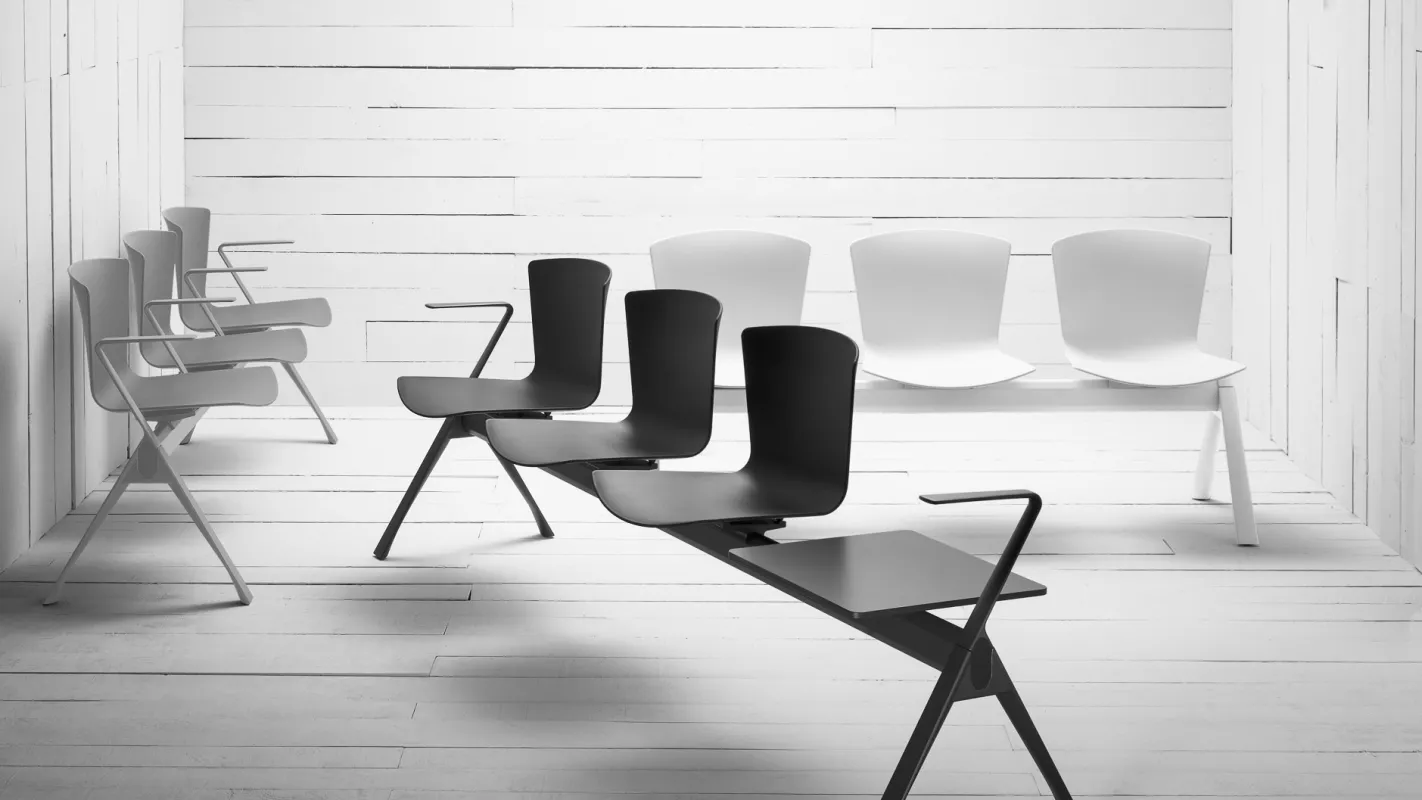 Panache Kantoormeubilair Mobilier de bureau wachtbank poutre banc d'attente Slam©