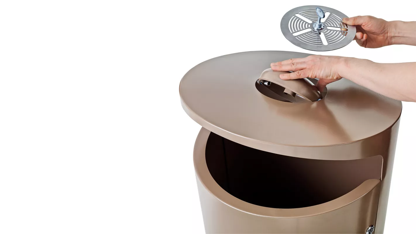 Panache Straatmeubilair Mobilier Urbain afvalbak Nola Elbin© poubelle