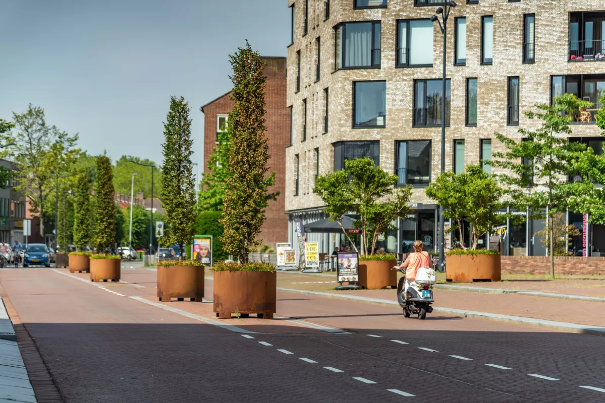 Panache Straatmeubilair Mobilier Urbain Zitbank Banc Round High Public Outdoor Creations