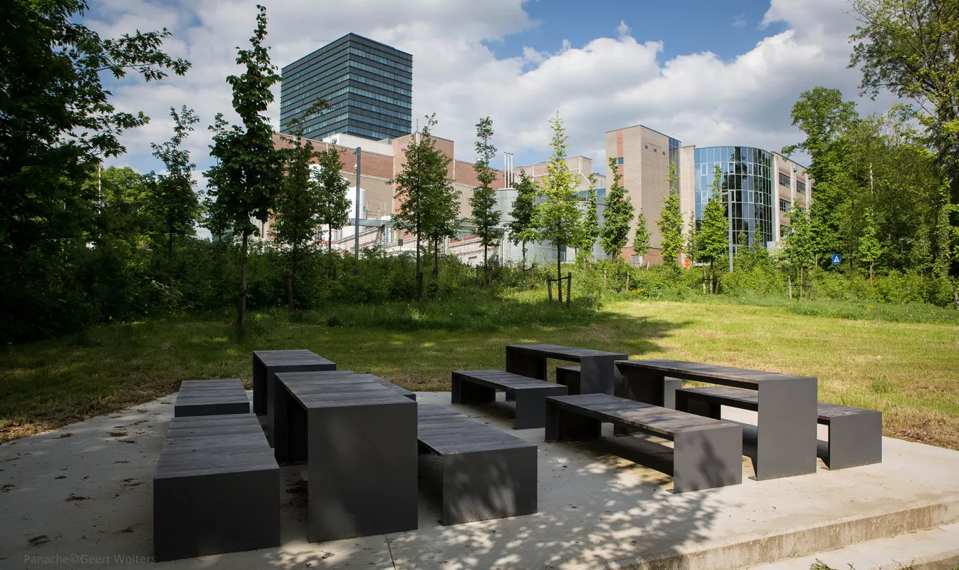Panache Straatmeubilair Mobilier Urbain zitbank tafel banc table Passeparout Wood©